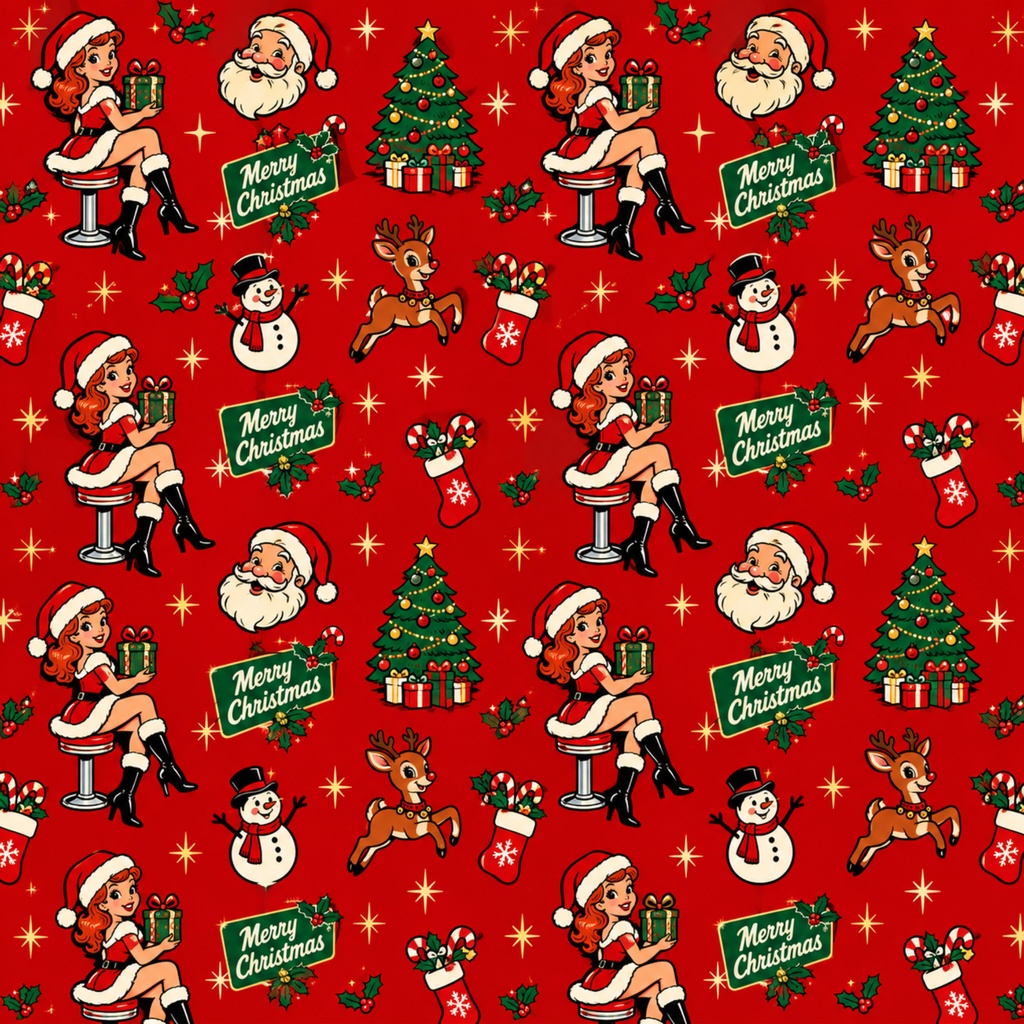クリスマスのデジタルペーパー