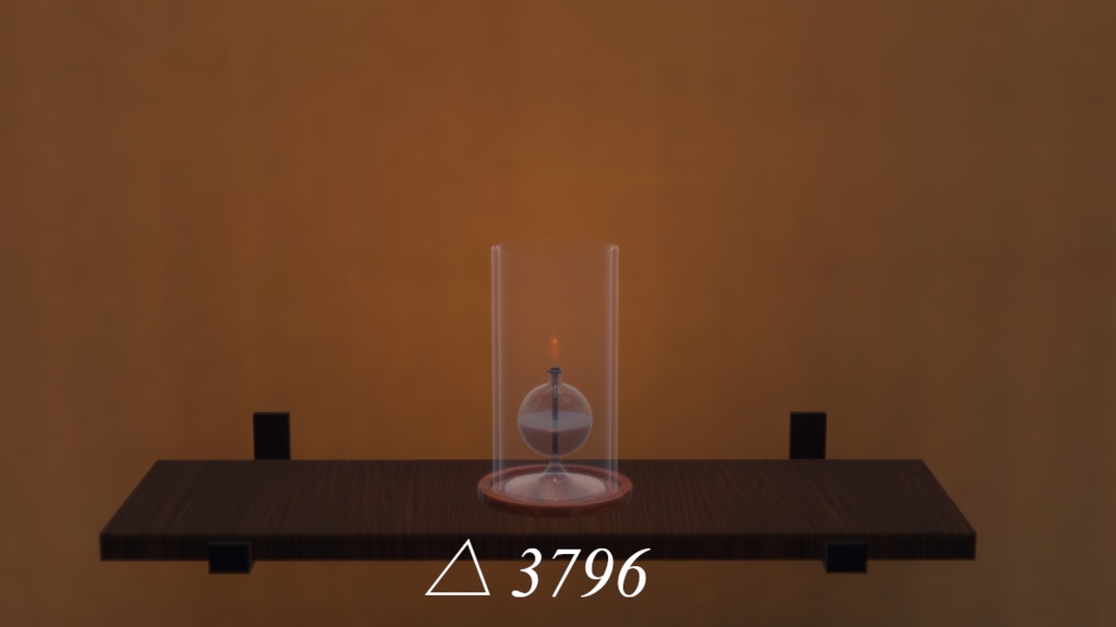 【無料】【3Dモデル】ガラスオイルランプ (GlassOilLamp)