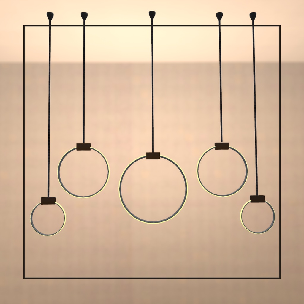 【無料】【3Dモデル】シェイプド ペンダントライト (Shaped Pendant Light)