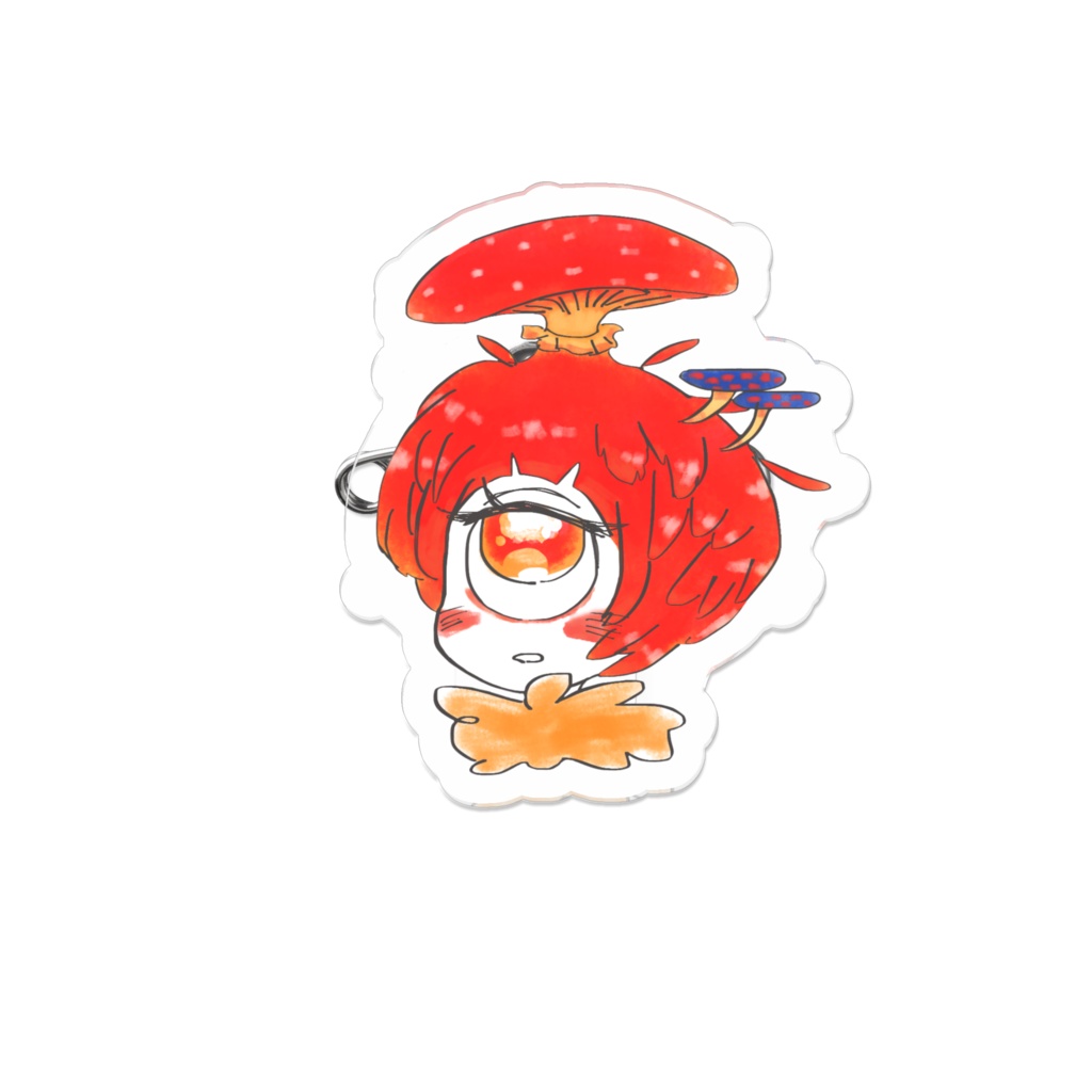 キノコぷ助たそバッジ