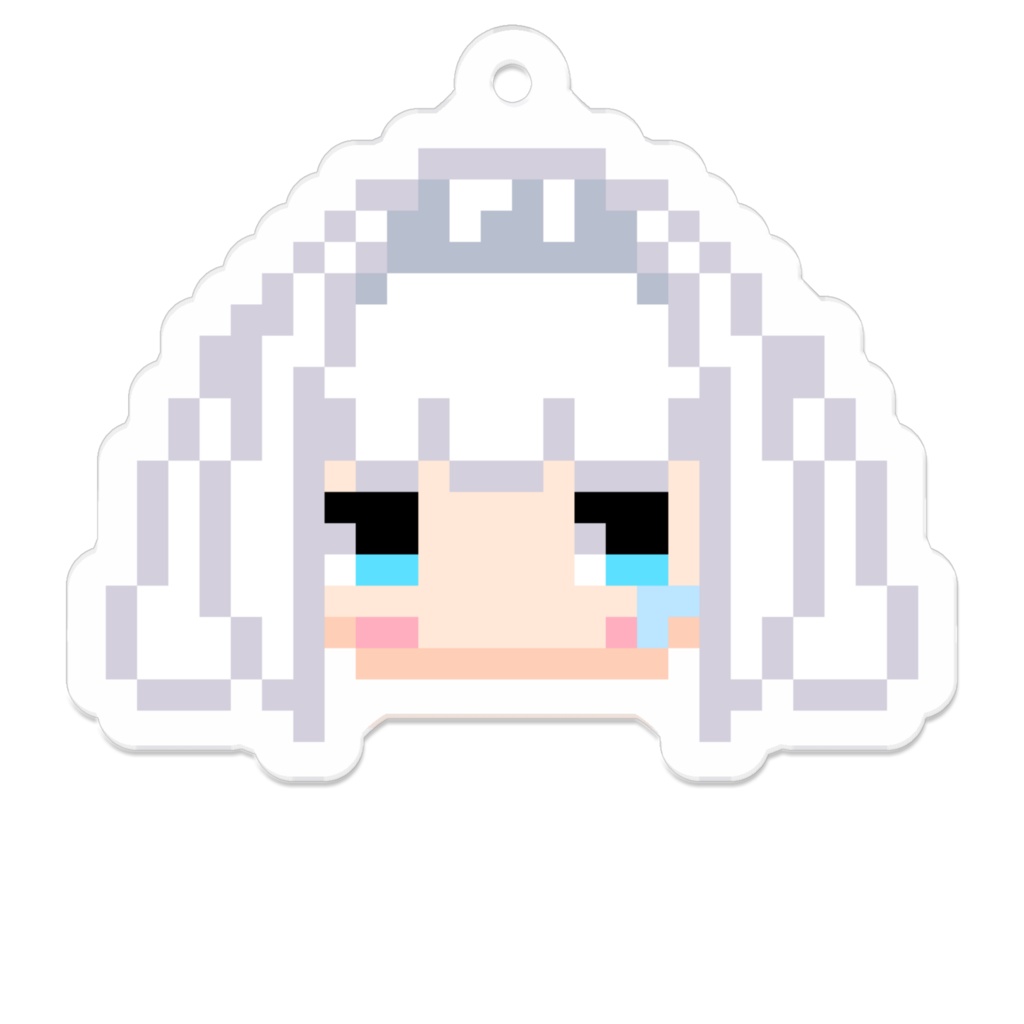 クリアのお顔アクキー