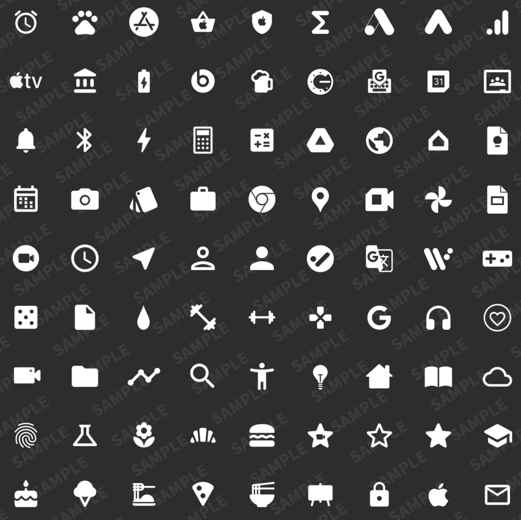 iPhone Icon - Modern Black【24年6月更新】