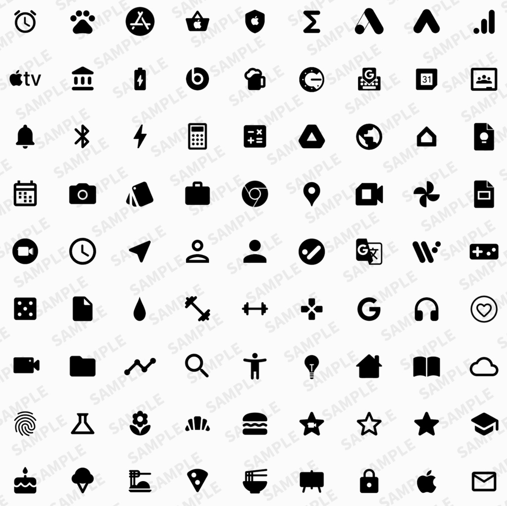 iPhone Icon - Contrast White【24年6月更新】