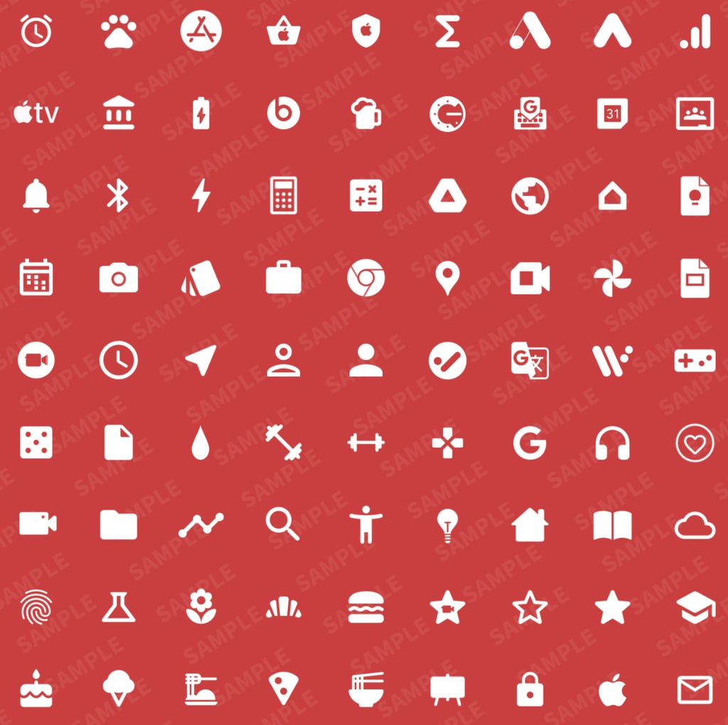 iPhone Icon - Signal Red【24年6月更新】