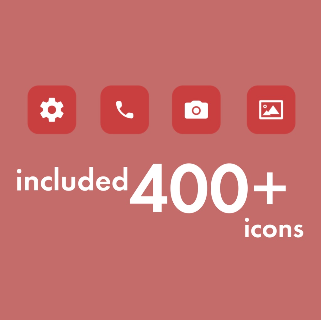 iPhone Icon - Signal Red【24年6月更新】