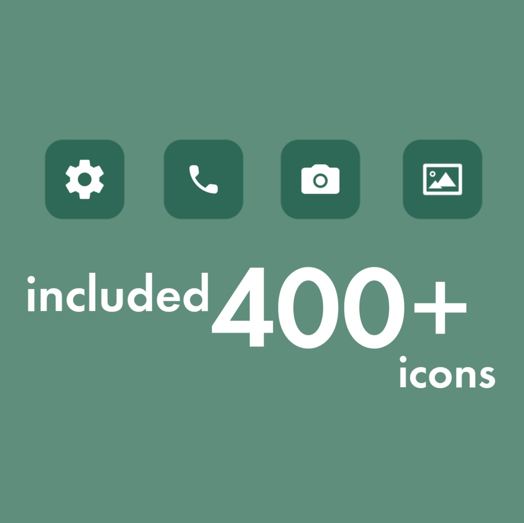 iPhone Icon - Emerald Green【24年6月更新】