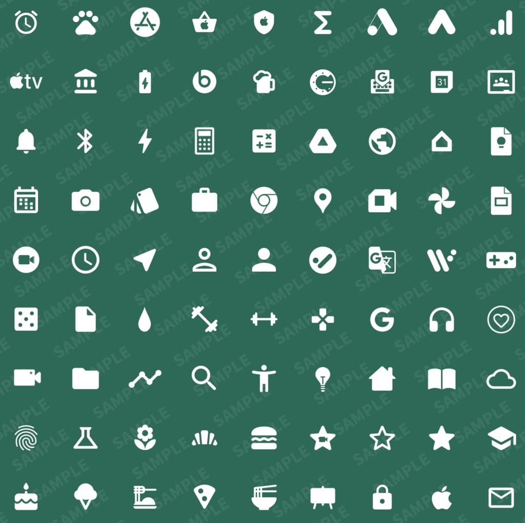 iPhone Icon - Emerald Green【24年6月更新】