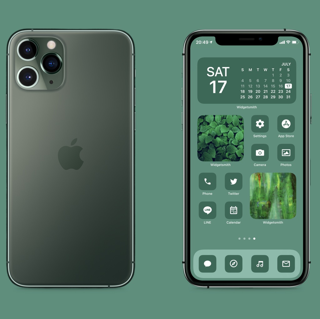 iPhone Icon - Emerald Green【24年6月更新】
