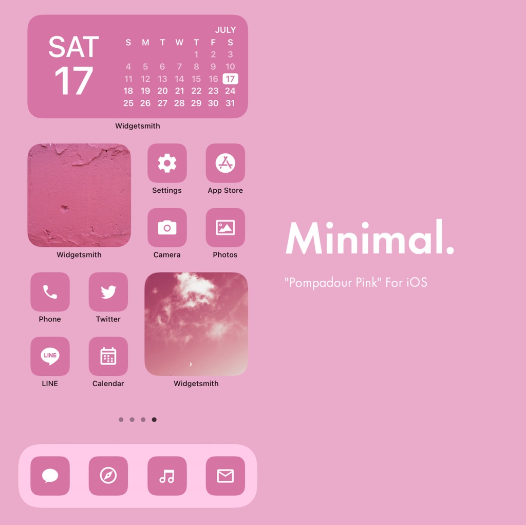 iPhone Icon - Pompadour Pink【23年8月更新】