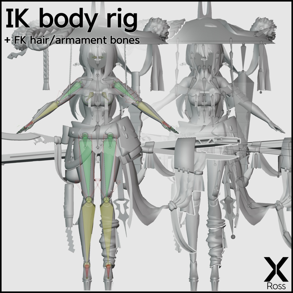 【FREE】Scarlet 3D Model : for Blender