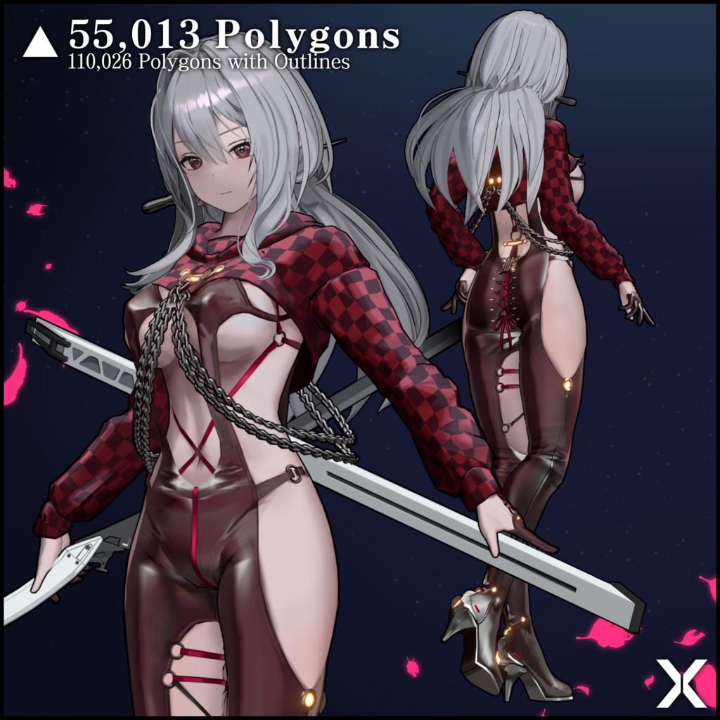 【FREE】Scarlet ver. Racer's High 3D Model