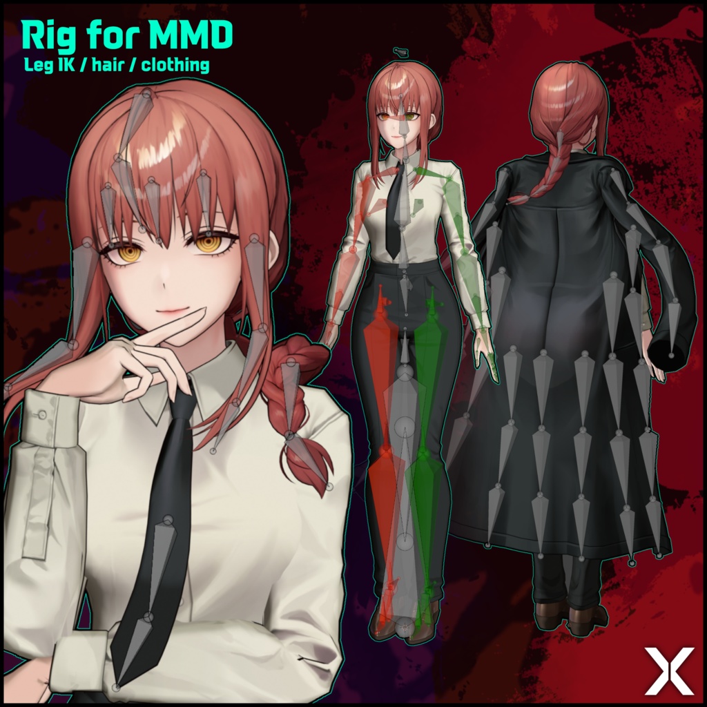 【FREE】Makima 3D Model | マキマ 3Dモデル