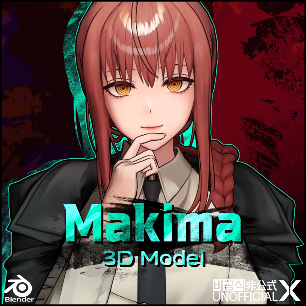 【FREE】Makima 3D Model | マキマ 3Dモデル