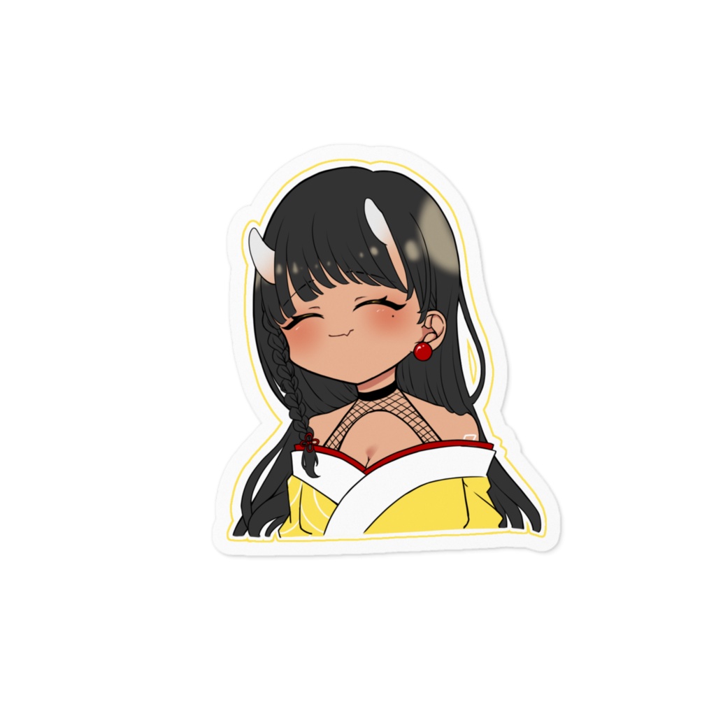 なるちゃんにっこりステッカー