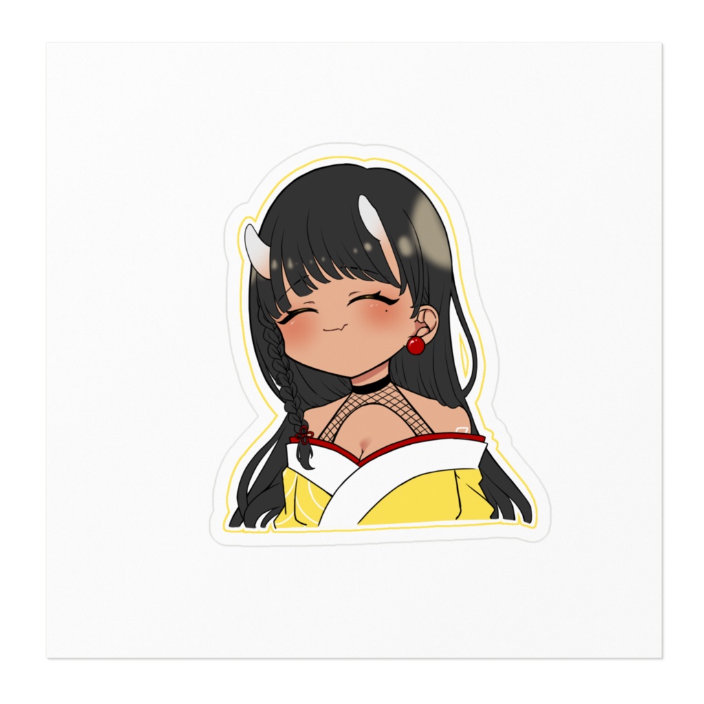 なるちゃんにっこりステッカー