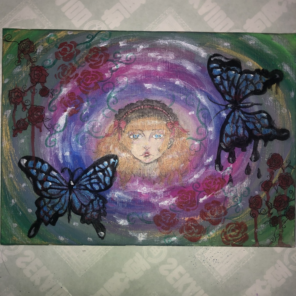 人形の視界【アクリル絵画】