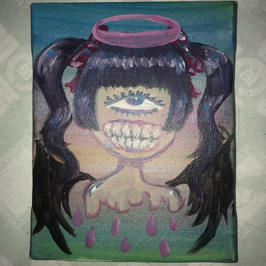 小悪魔【アクリル絵画】