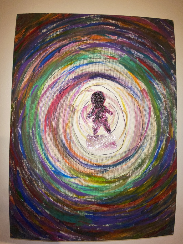 【アクリル絵画】ぼくからみた世界