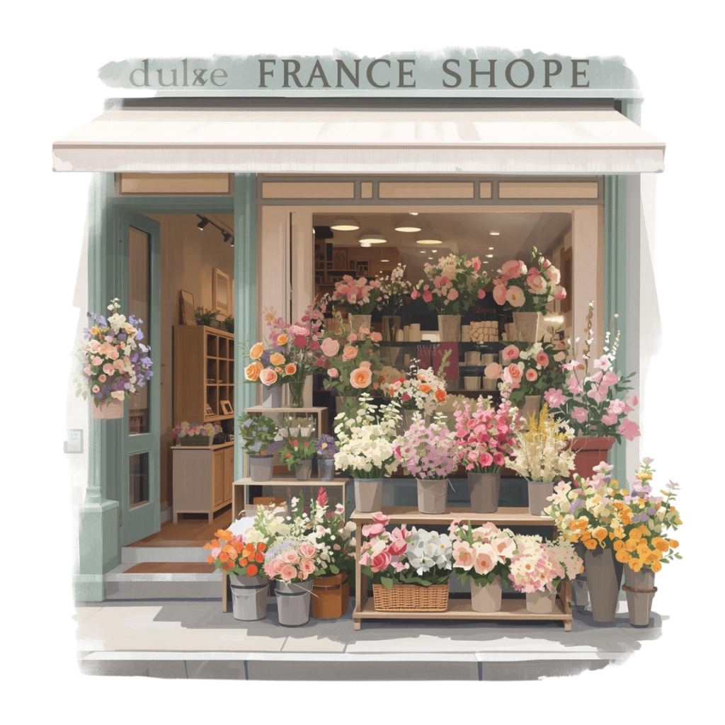 『パリジャンモーメント』クリップアート14点セット|PNG背景透過