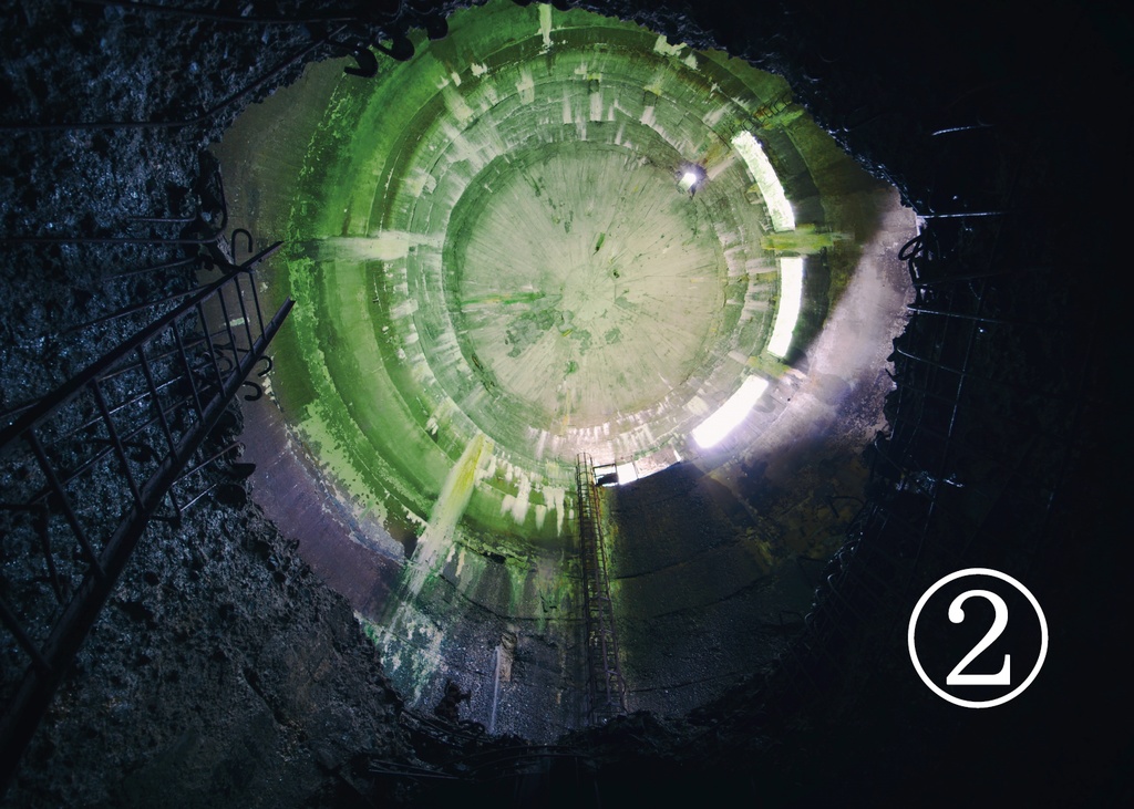 異界廃墟展 出展パネル(木枠+マットパネル額装済み 10号P)