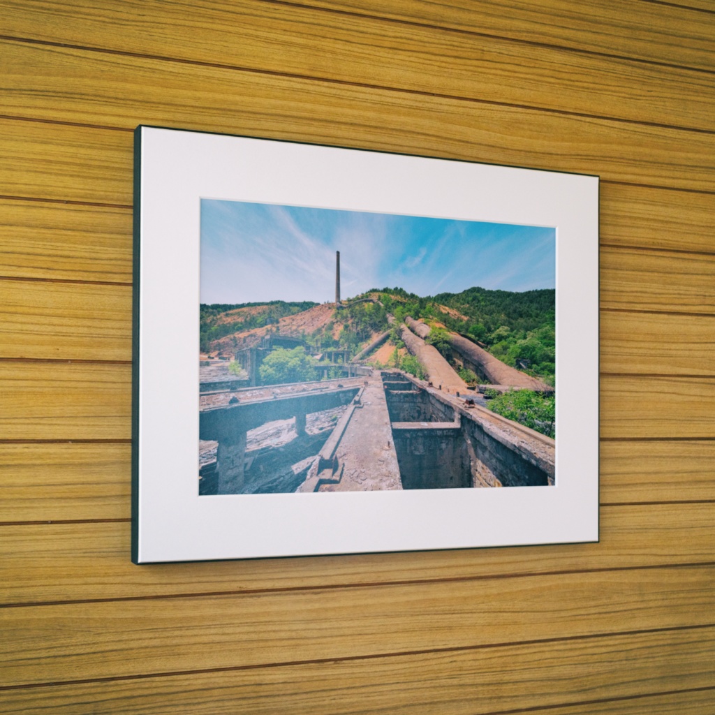 異界廃墟展 出展パネル(木枠+マットパネル額装済み 10号P)