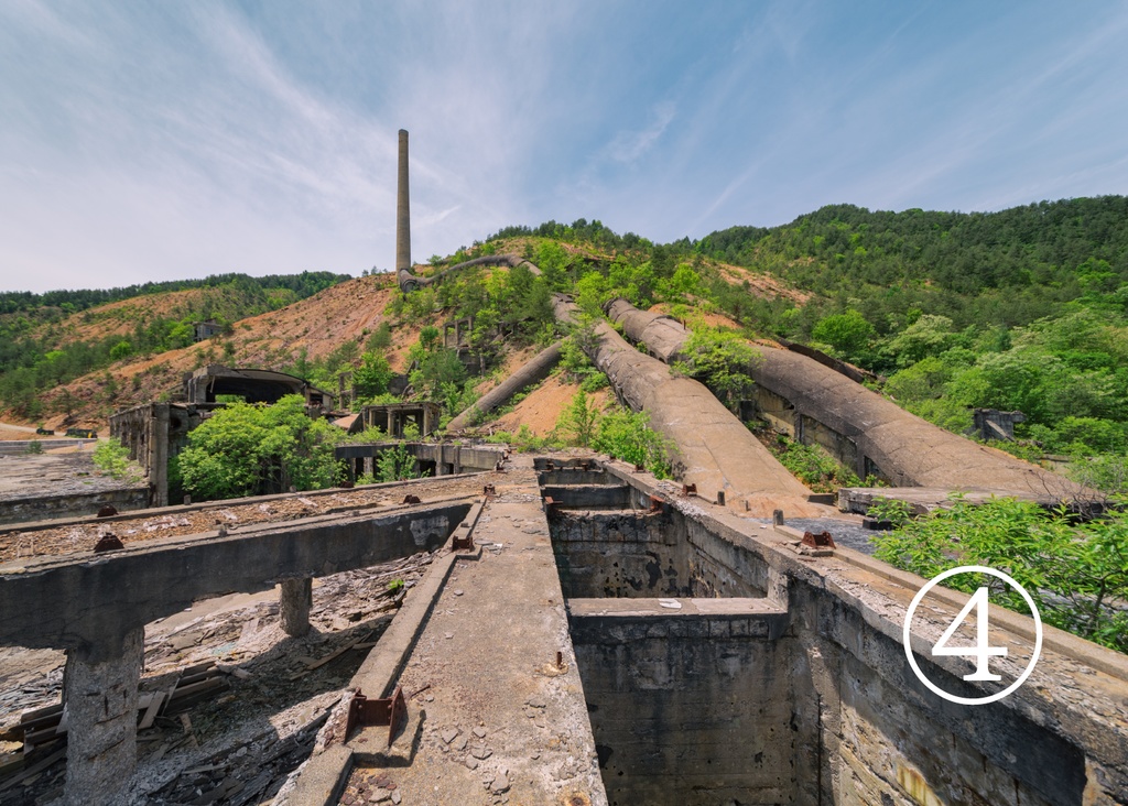 異界廃墟展 出展パネル(木枠+マットパネル額装済み 10号P)