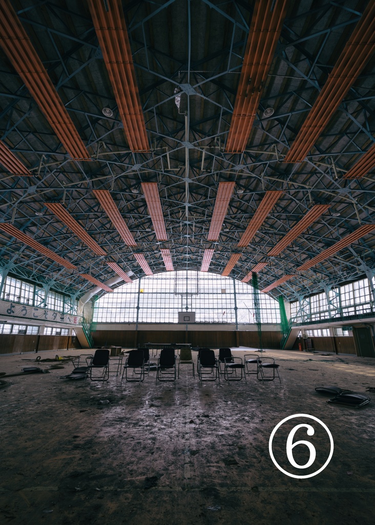 異界廃墟展 出展パネル(木枠+マットパネル額装済み 10号P)