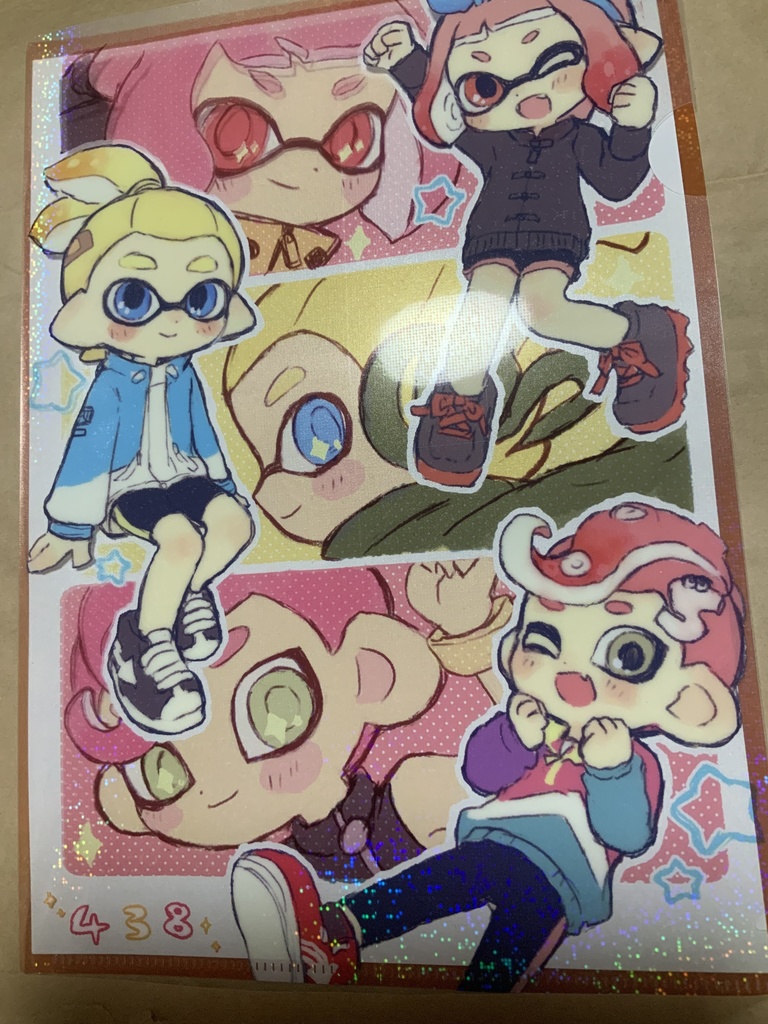キラキラクリアファイル