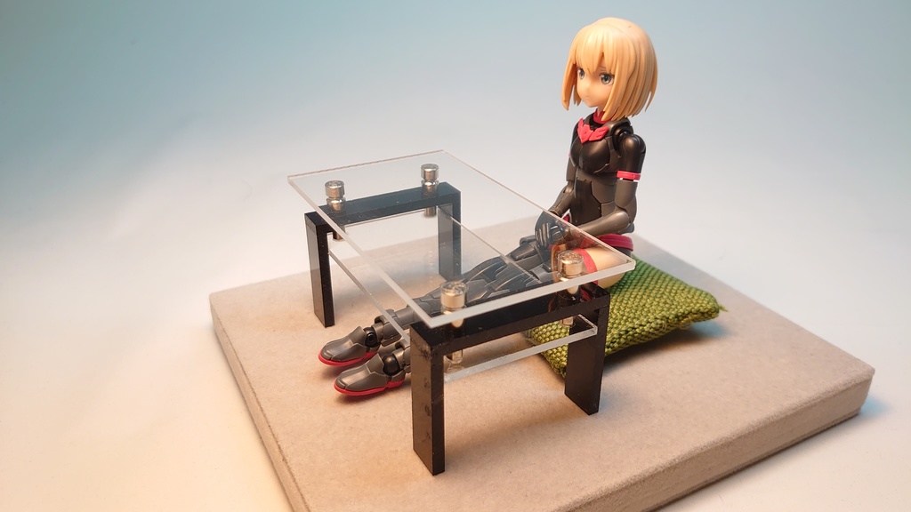 1/12 ガラス風テーブル