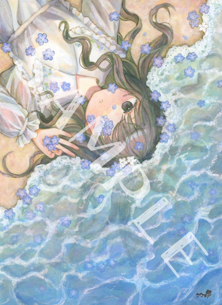原画「ネモフィラの海」
