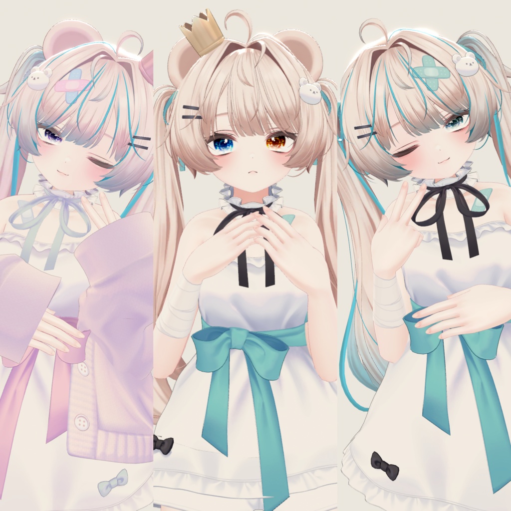 【ミルフィ専用】グラデーション&メッシュヘア -Milty kura39 gradation and mesh hair-