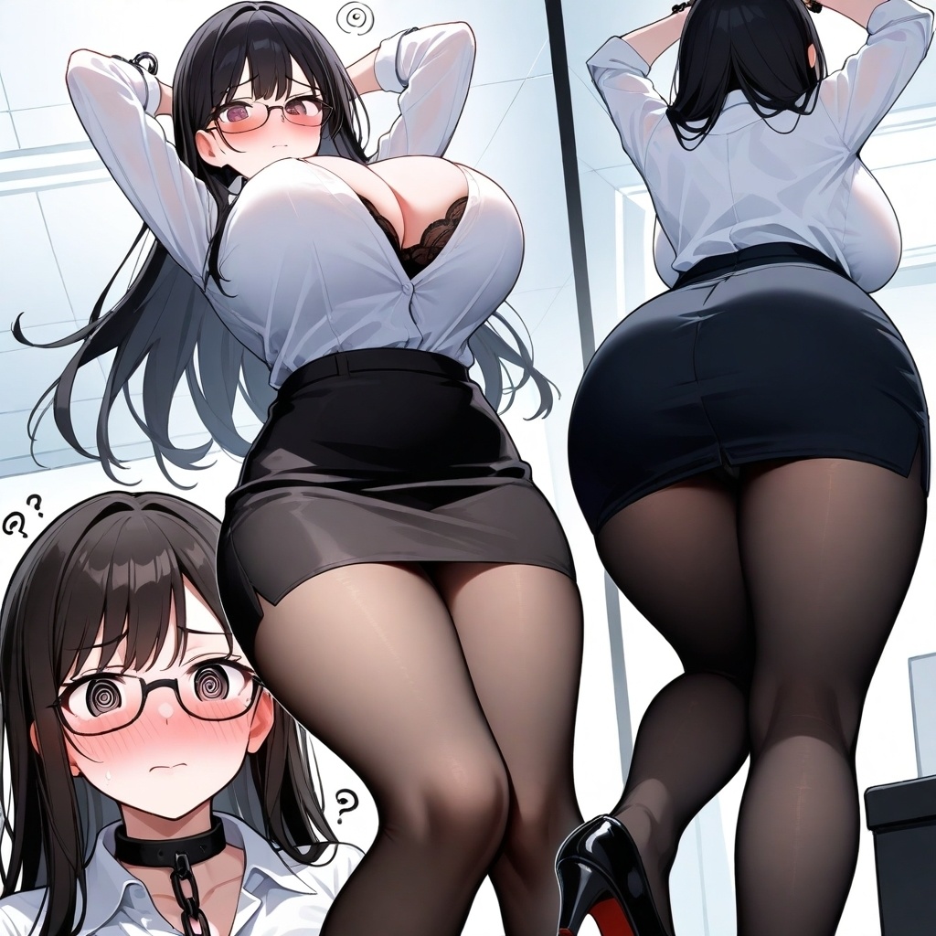 フェチコレVol.53 吊り上げ拘束された巨乳OLたち(黒髪ロング眼鏡メイン)【総枚数250枚】