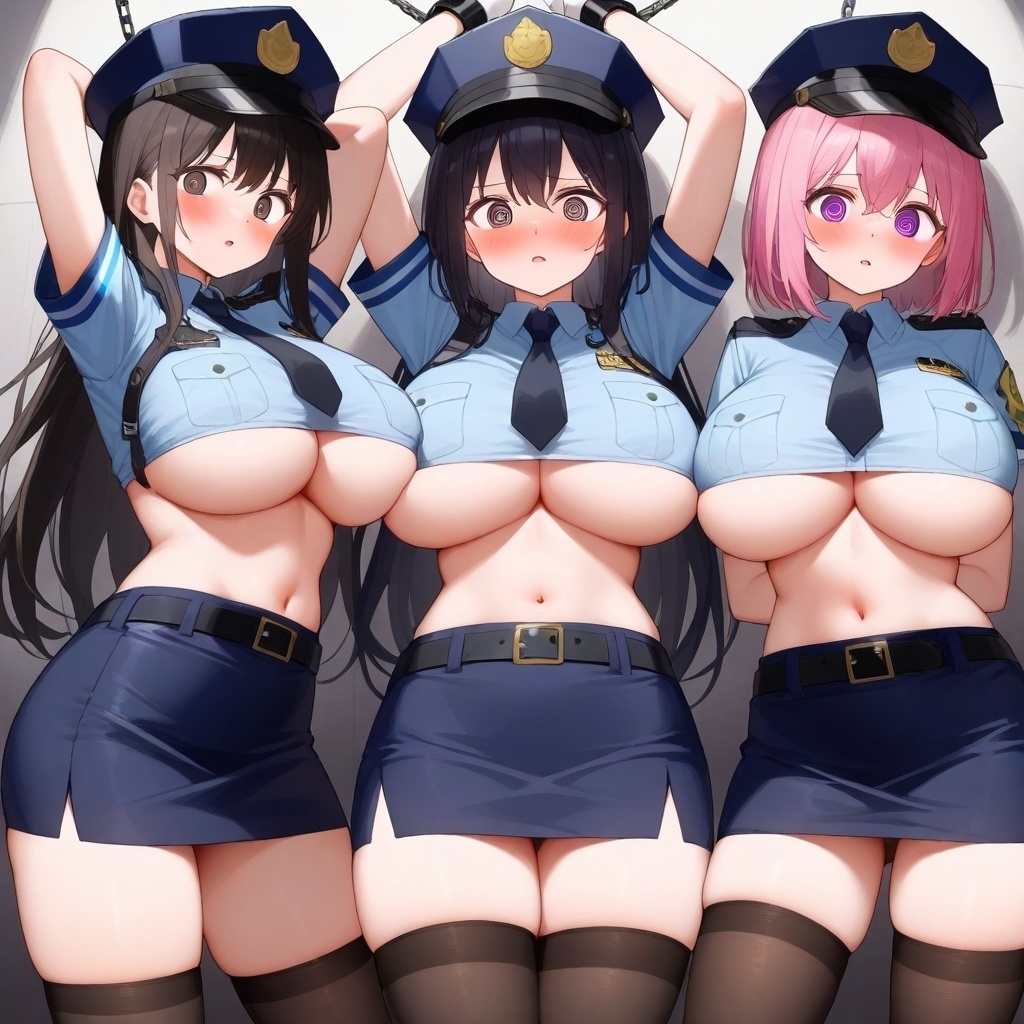 フェチコレVol.41 吊り上げ拘束される巨乳下乳ミニスカポリスたち【総枚数250枚】