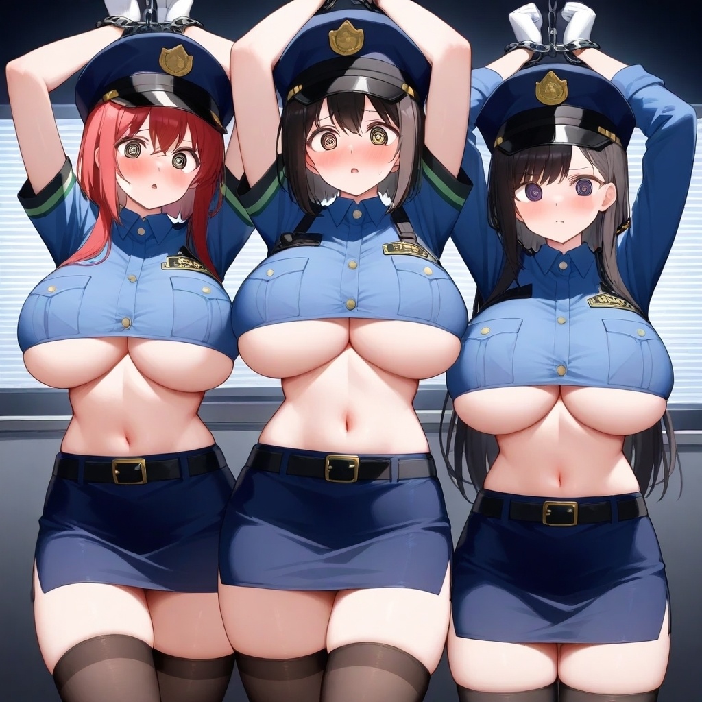 フェチコレVol.41 吊り上げ拘束される巨乳下乳ミニスカポリスたち【総枚数250枚】