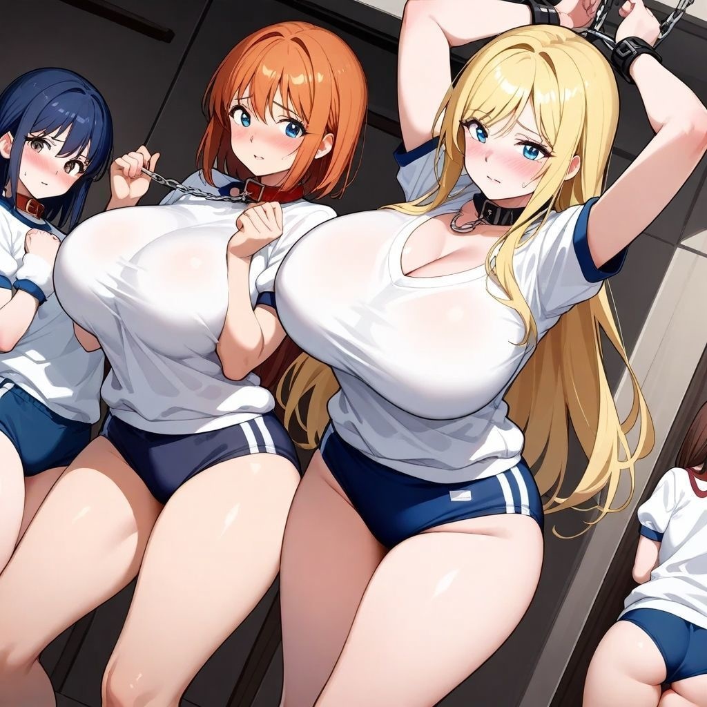 【微エロ】フェチコレVol.30 吊り上げ拘束される巨乳ブルマ美女(金髪オンリー)【250枚】