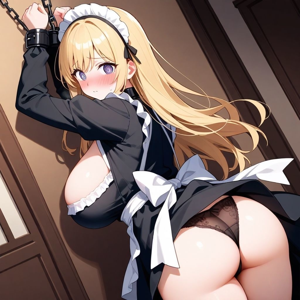 【微エロ】フェチコレVol.28 吊り上げ拘束される巨乳メイド(金髪オンリー)