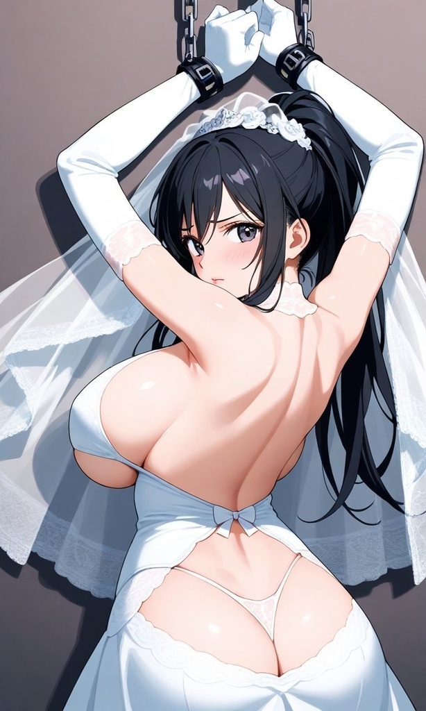 【微エロ】フェチコレVol.24 吊り上げ拘束されるウェディングビキニの人妻（黒髪ポニテのみ）【総枚数250枚】