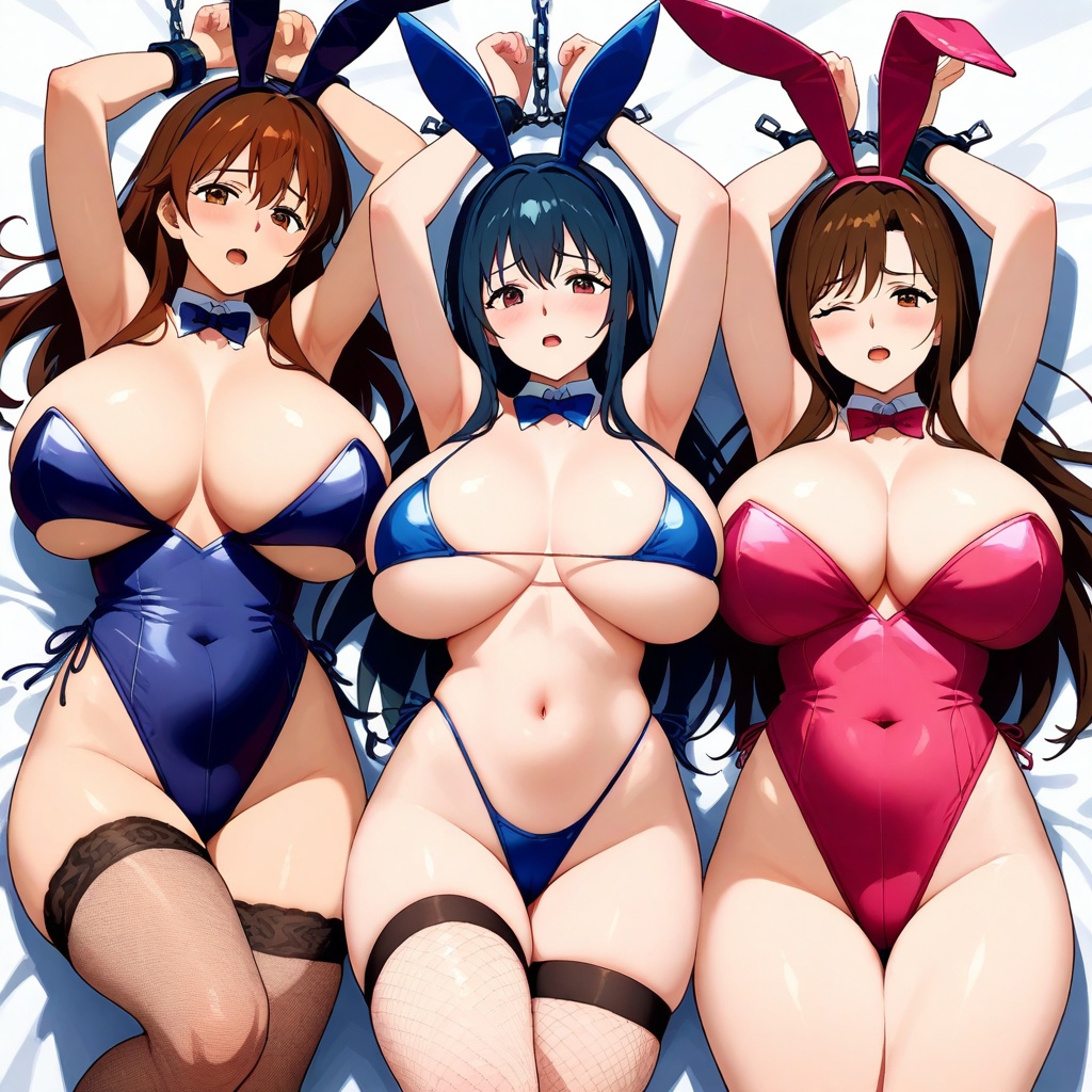 フェチコレVol.20吊り上げ拘束されて辱められるビキニバニーガールたち