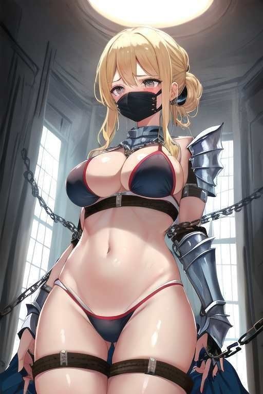 【微エロ】フェチコレVol.16 ビキニアーマー姿の金髪女戦士コレクション(ローアングル・拘束・敗北など)【後編】
