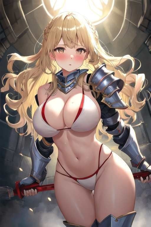 【微エロ】フェチコレVol.16.5 ビキニアーマー姿の金髪女戦士コレクション(ローアングル・拘束など)【491枚】
