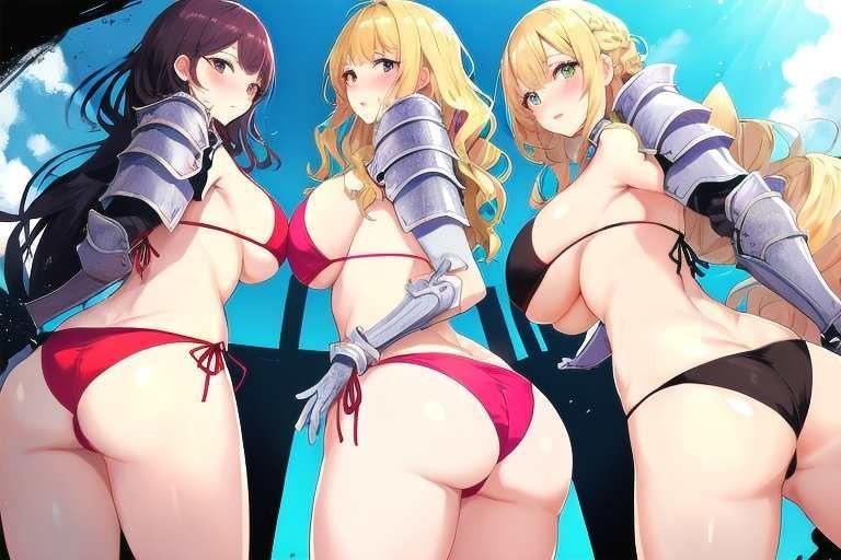 【微エロ】フェチコレVol.16.5 ビキニアーマー姿の金髪女戦士コレクション(ローアングル・拘束など)【491枚】