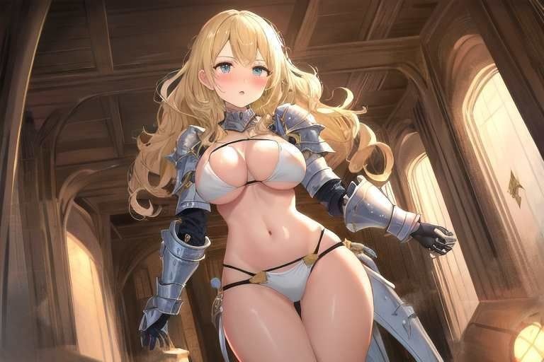 【微エロ】フェチコレVol.16.5 ビキニアーマー姿の金髪女戦士コレクション(ローアングル・拘束など)【491枚】