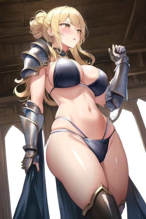 【微エロ】フェチコレVol.16.5 ビキニアーマー姿の金髪女戦士コレクション(ローアングル・拘束など)【491枚】