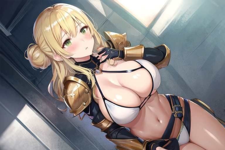 【微エロ】フェチコレVol.16.5 ビキニアーマー姿の金髪女戦士コレクション(ローアングル・拘束など)【491枚】