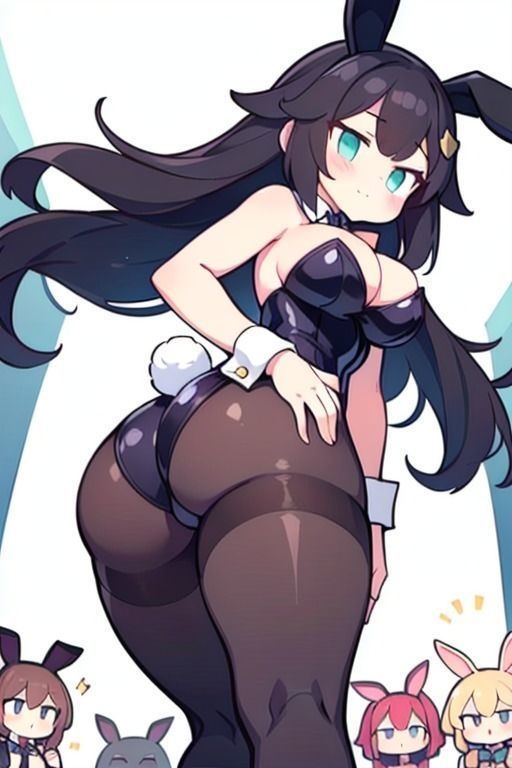 【微エロ】見上げるバニーガール デフォルメ編(ハイレグ・ローアングル)【総枚143数】