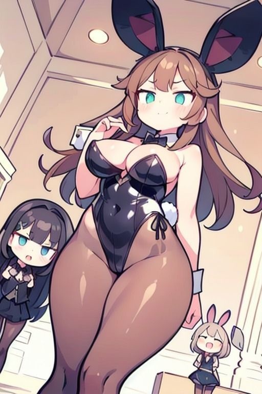 【微エロ】見上げるバニーガール デフォルメ編(ハイレグ・ローアングル)【総枚143数】
