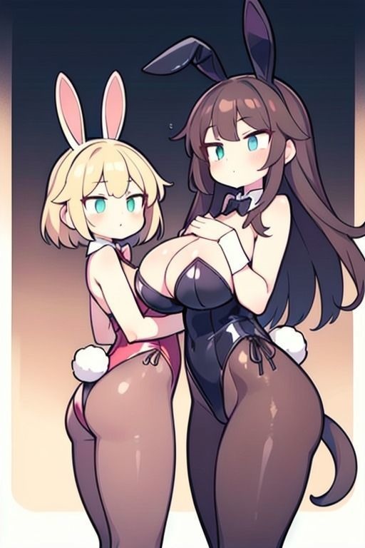 【微エロ】見上げるバニーガール デフォルメ編(ハイレグ・ローアングル)【総枚143数】