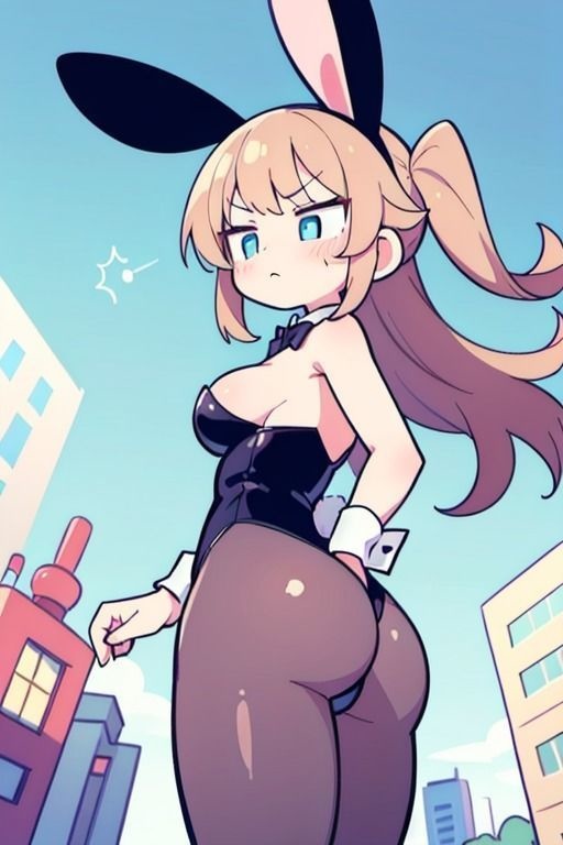 【微エロ】見上げるバニーガール デフォルメ編(ハイレグ・ローアングル)【総枚143数】