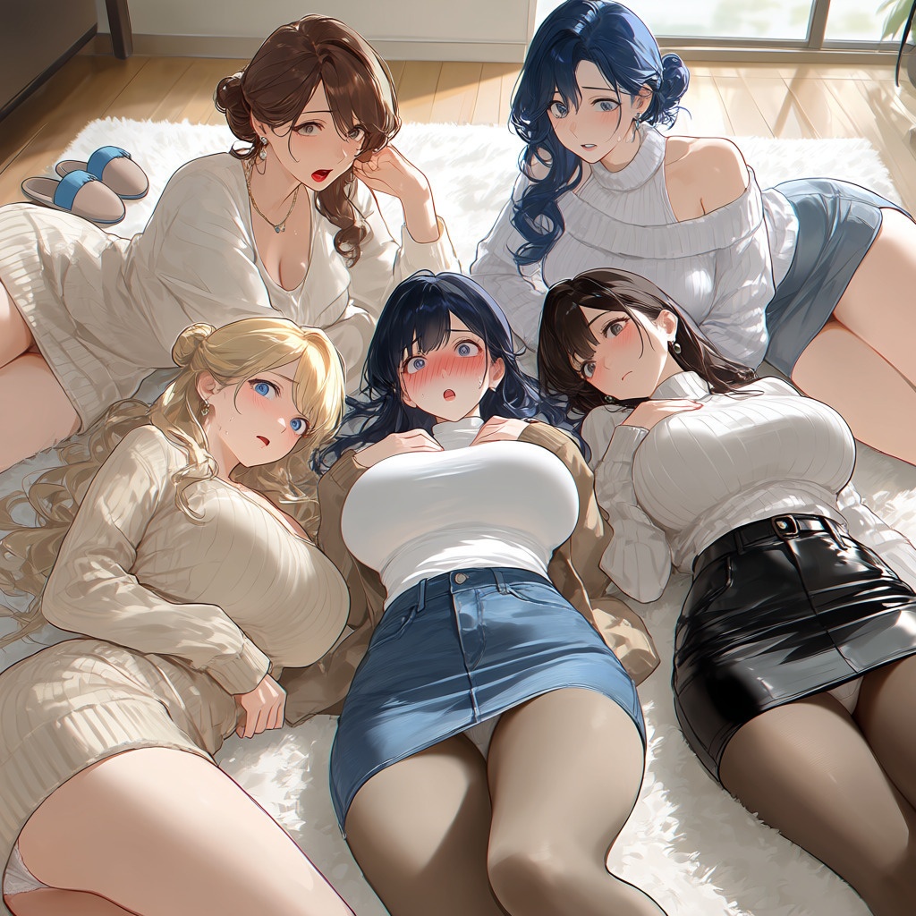 フェチコレVol.167 目を覚ますとスカートがめくれていて赤面する巨乳人妻たち【総枚数250枚】