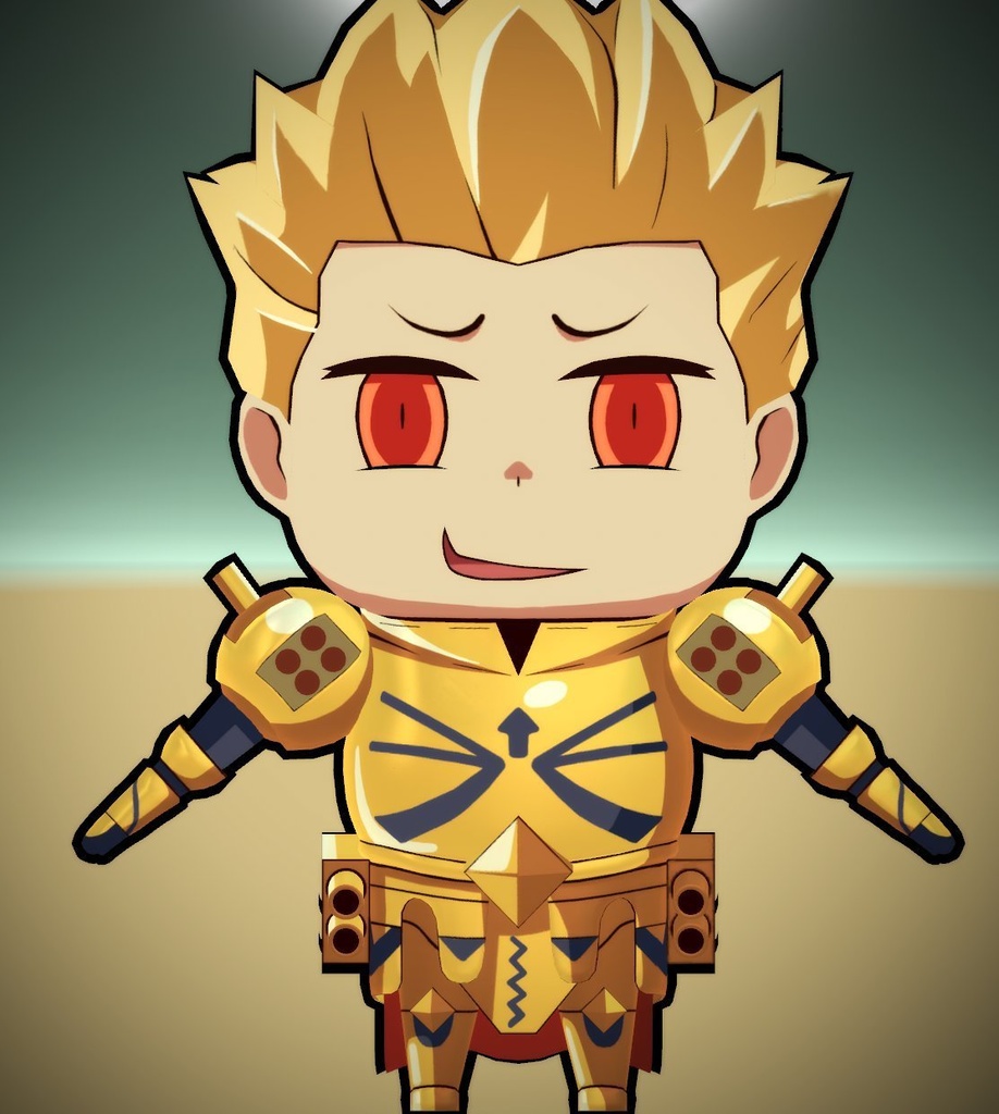 [VRCHAT] [3D Model] April Fools Gilgamesh - FBX & TEXTURES